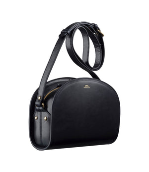 Demi lune bag, black (smooth leather)