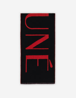 MK jacquard scarf red/pink