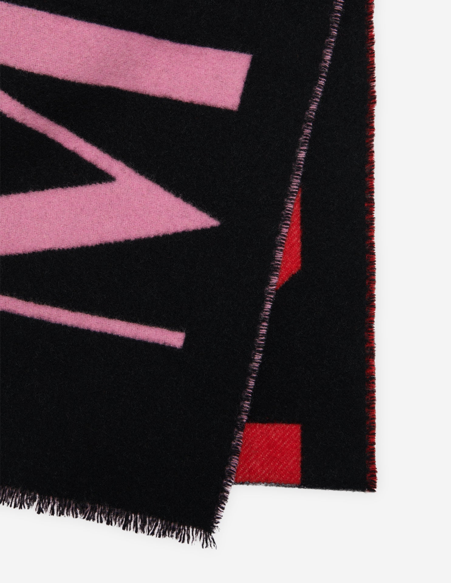 MK jacquard scarf red/pink