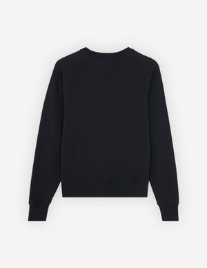 Dressed fox patch adjusted sweatshirt, black