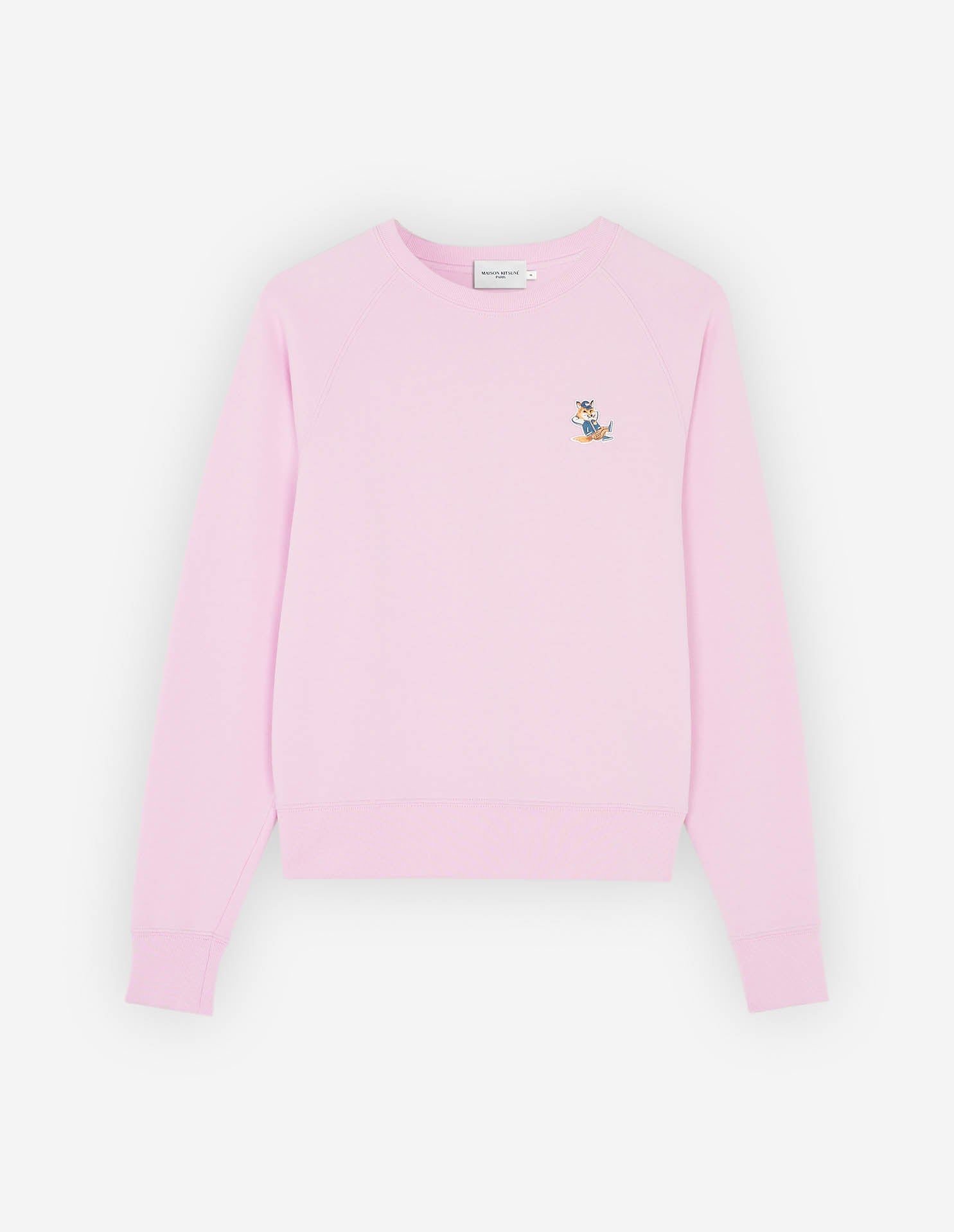 Dressed fox patch adjusted sweatshirt, Dusty Rose