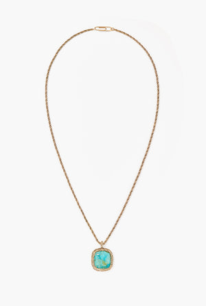 Miki turquoise long necklace
