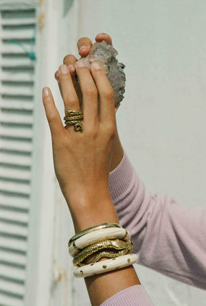 Caftan moon  bracelet clous